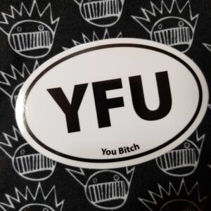 YFU White Oval